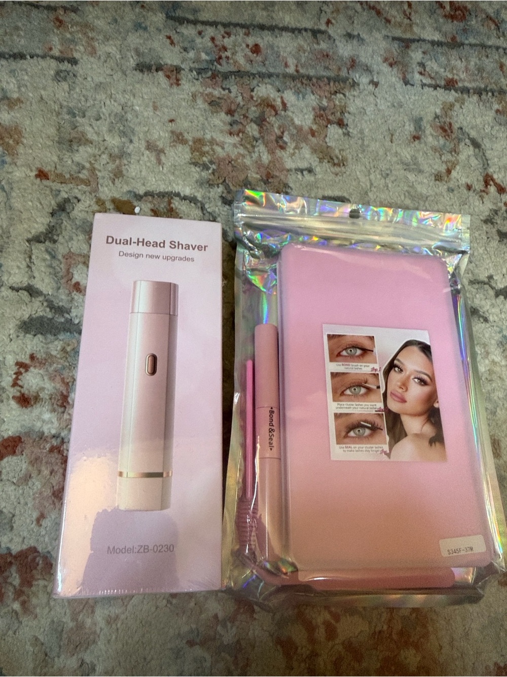 Dual-Head Shaver & Pink Lash 4 kinds Kit - Women